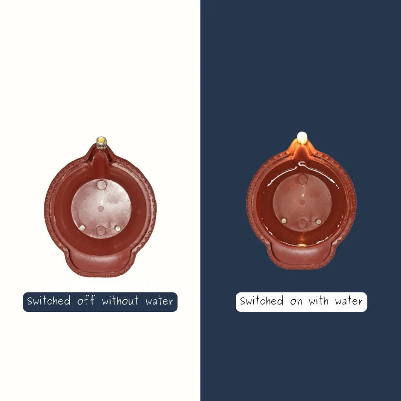 LED Light Water Sensor Diyas (Pack of 6/12/18/24)